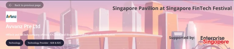 Avvanz At Singapore FinTech Festival 2020 (7-11 Dec)